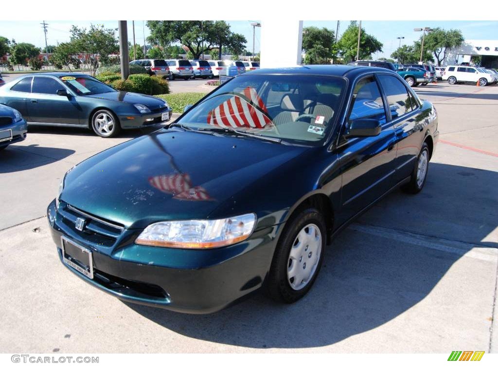 1998 Accord LX Sedan - Dark Emerald Pearl / Ivory photo #3