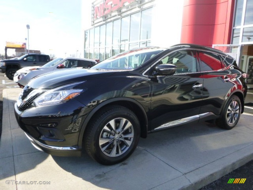 2015 Murano SV AWD - Magnetic Black / Graphite photo #6