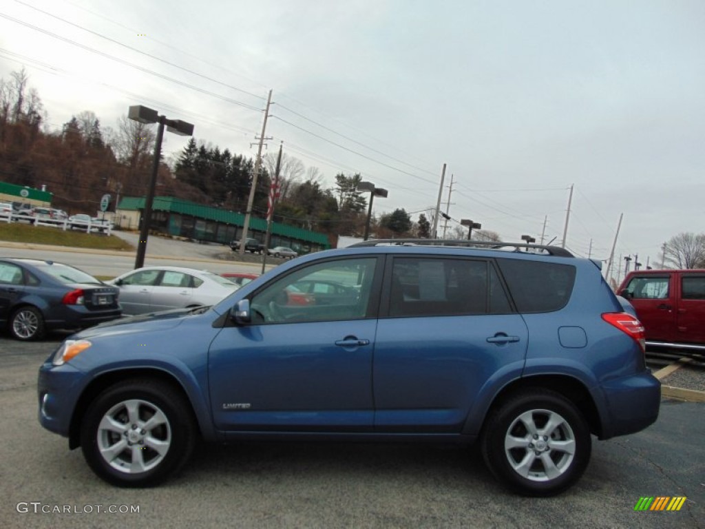 2012 RAV4 V6 Limited 4WD - Pacific Blue Metallic / Sand Beige photo #6