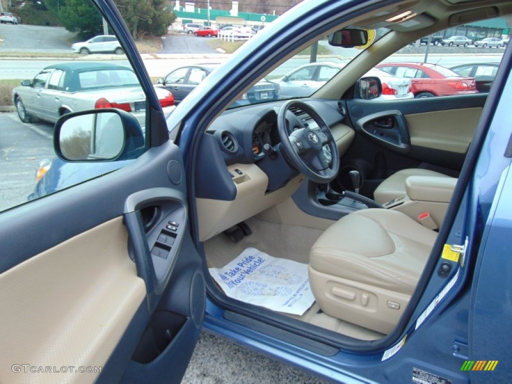 2012 RAV4 V6 Limited 4WD - Pacific Blue Metallic / Sand Beige photo #13