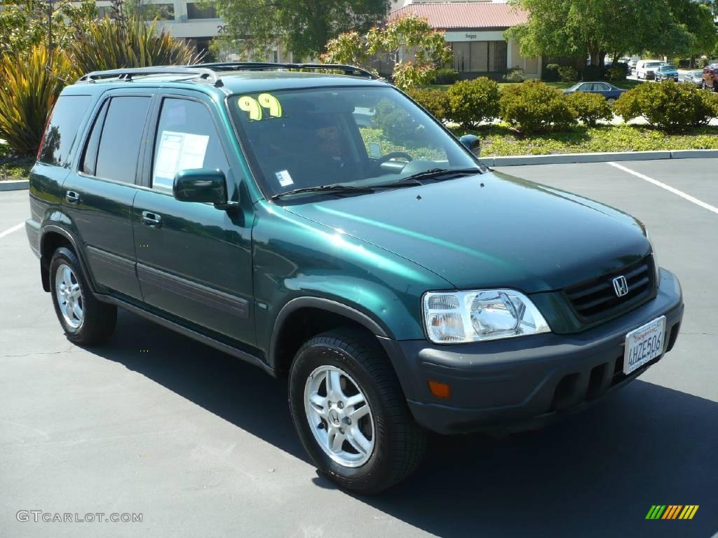 1999 CR-V EX 4WD - Clover Green Pearl / Charcoal photo #1