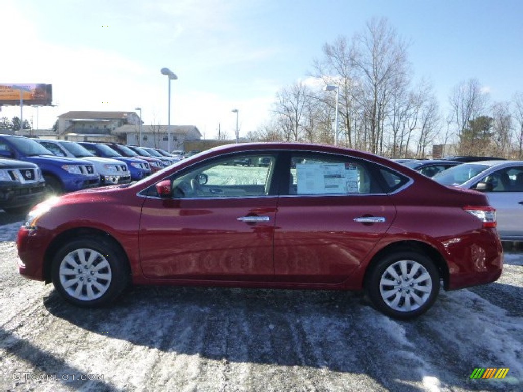 2014 Sentra SV - Red Brick / Charcoal photo #5