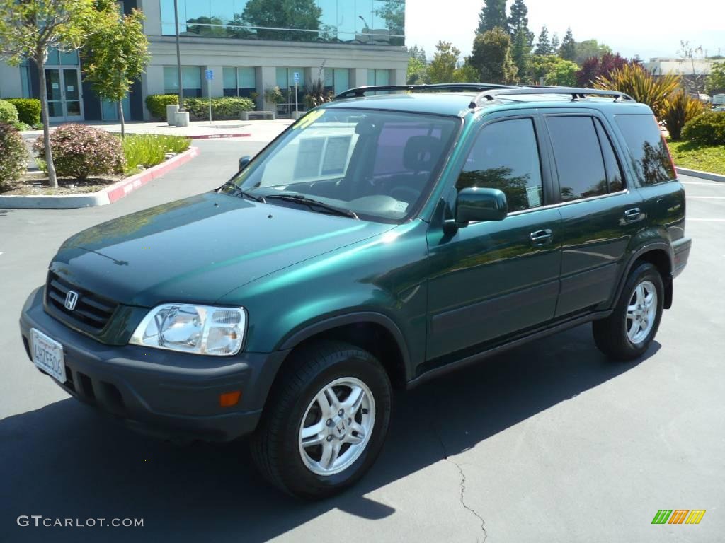 1999 CR-V EX 4WD - Clover Green Pearl / Charcoal photo #3