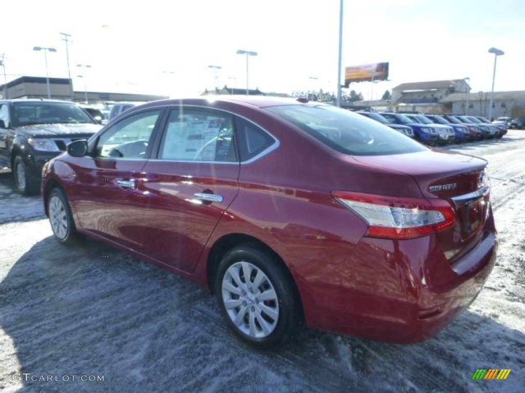 2014 Sentra SV - Red Brick / Charcoal photo #4