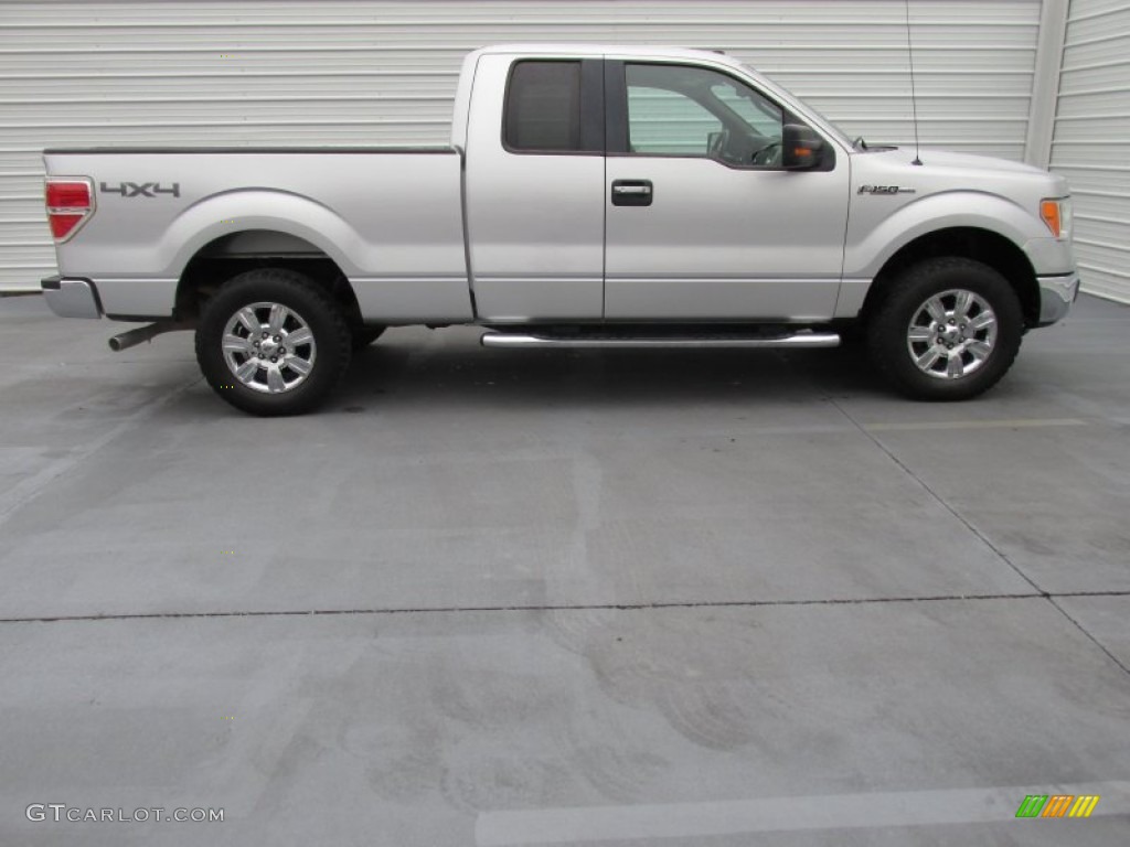 2009 F150 XLT SuperCab 4x4 - Brilliant Silver Metallic / Camel/Tan photo #8