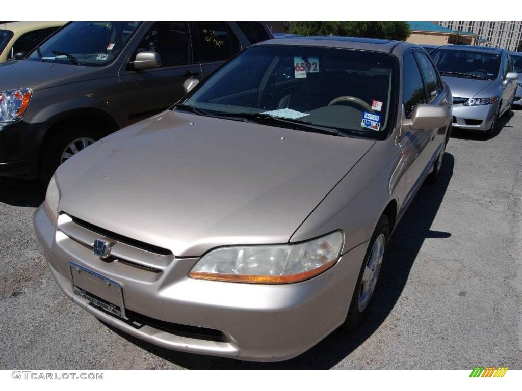 2000 Accord EX-L Sedan - Naples Gold Metallic / Ivory photo #1