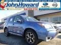 2015 Quartz Blue Pearl Subaru Forester 2.0XT Touring  photo #1