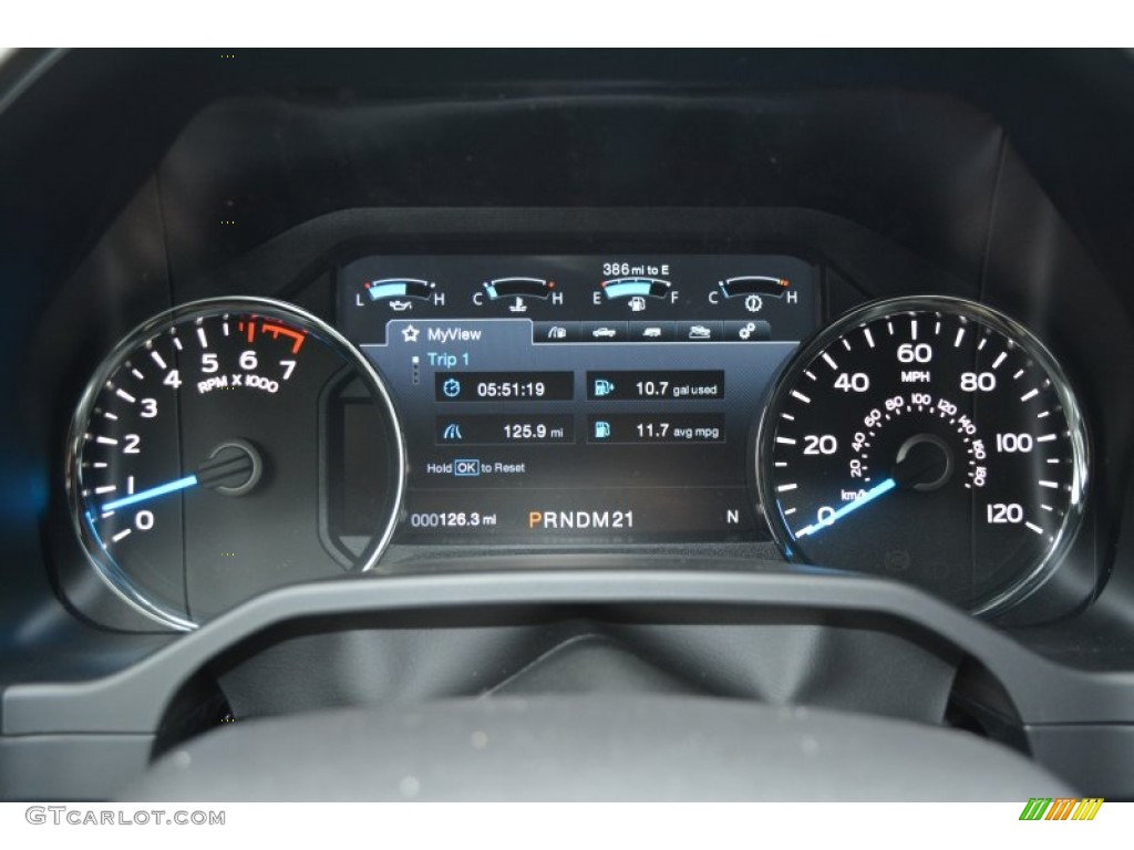2015 Ford F150 Lariat SuperCrew 4x4 Gauges Photo #100685723