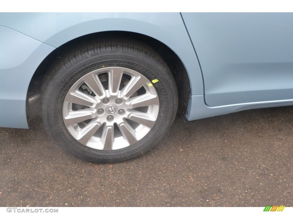 2015 Sienna XLE AWD - Sky Blue Pearl / Bisque photo #10