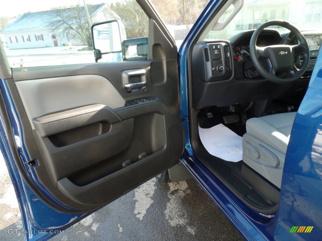 2015 Silverado 2500HD WT Crew Cab 4x4 - Deep Ocean Blue Metallic / Jet Black/Dark Ash photo #15