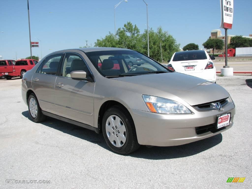 2003 Accord LX Sedan - Desert Mist Metallic / Ivory photo #4
