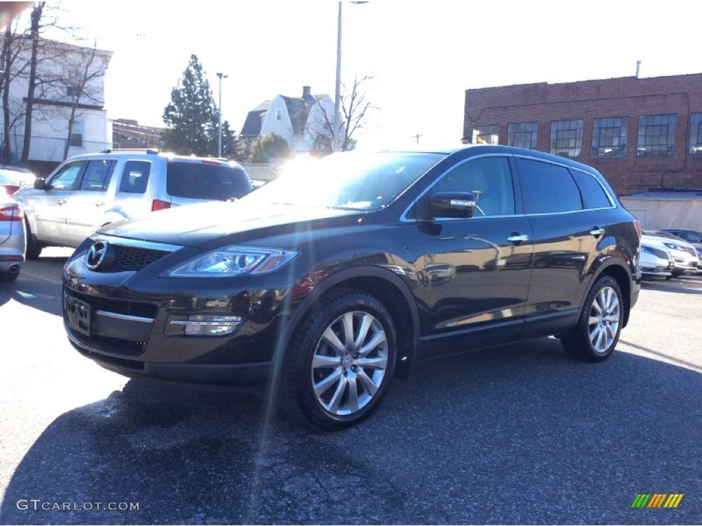 2008 CX-9 Grand Touring AWD - Sparkling Black Mica / Sand photo #1