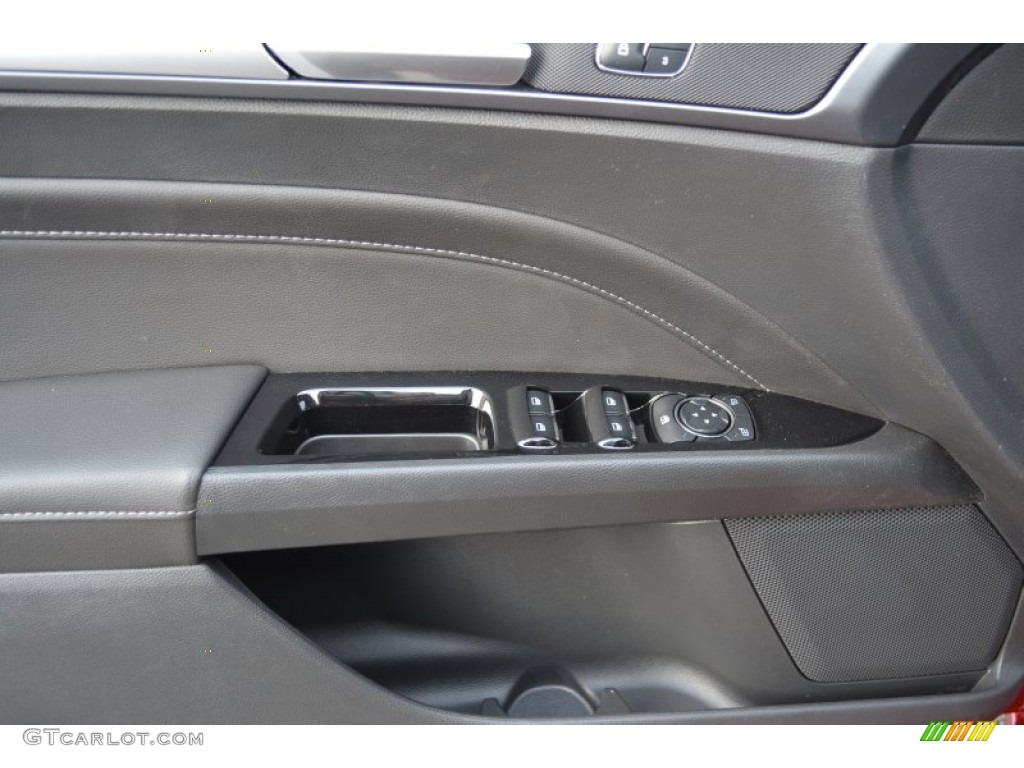 2015 Fusion Hybrid Titanium - Ruby Red Metallic / Charcoal Black photo #5