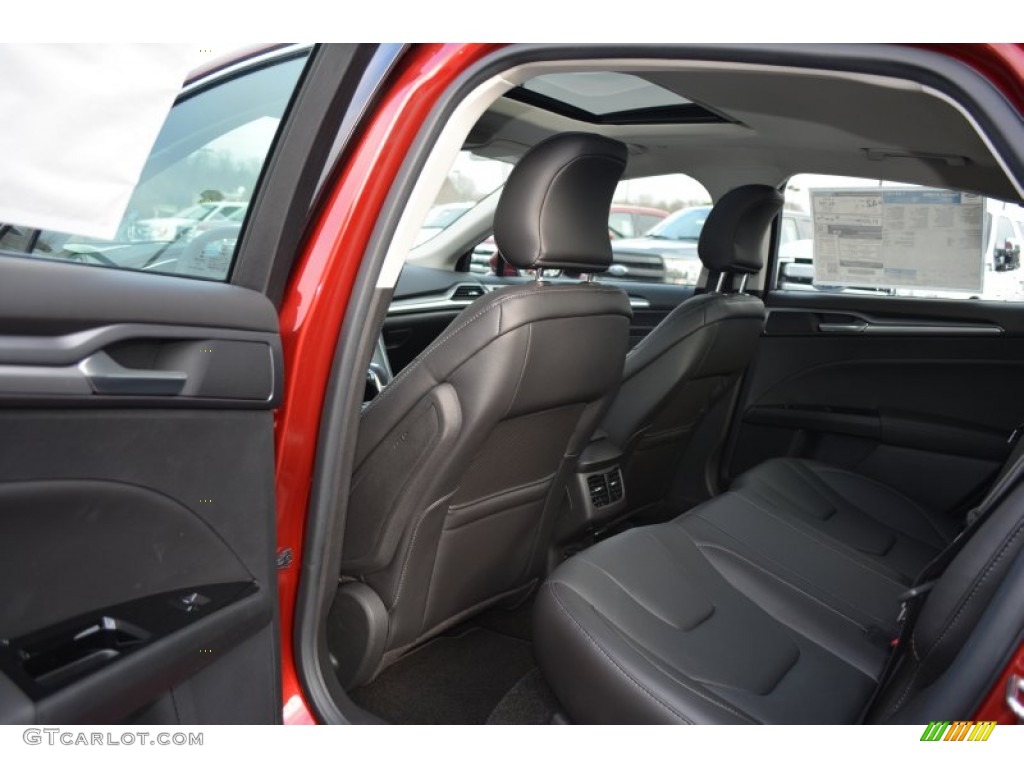 2015 Fusion Hybrid Titanium - Ruby Red Metallic / Charcoal Black photo #9