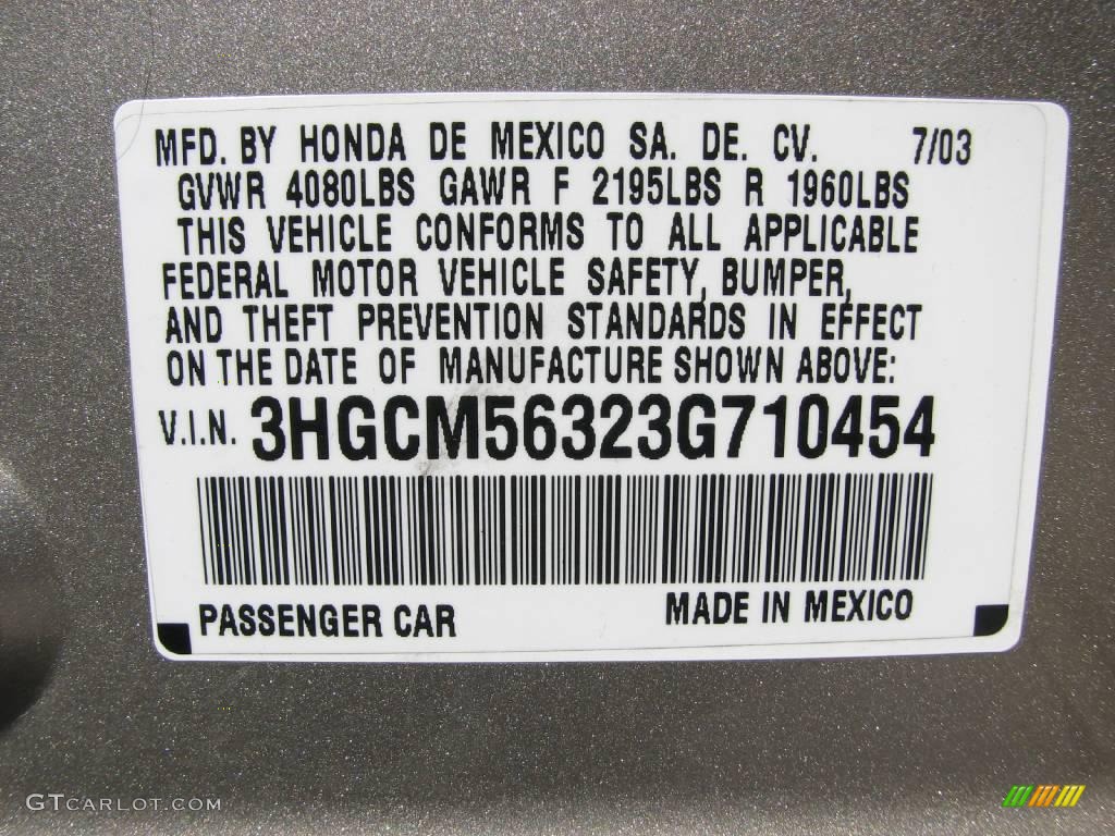 2003 Accord LX Sedan - Desert Mist Metallic / Ivory photo #15