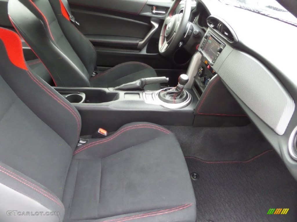 Black/Red Accents Interior 2015 Scion FR-S Standard FR-S Model Photo #100688360
