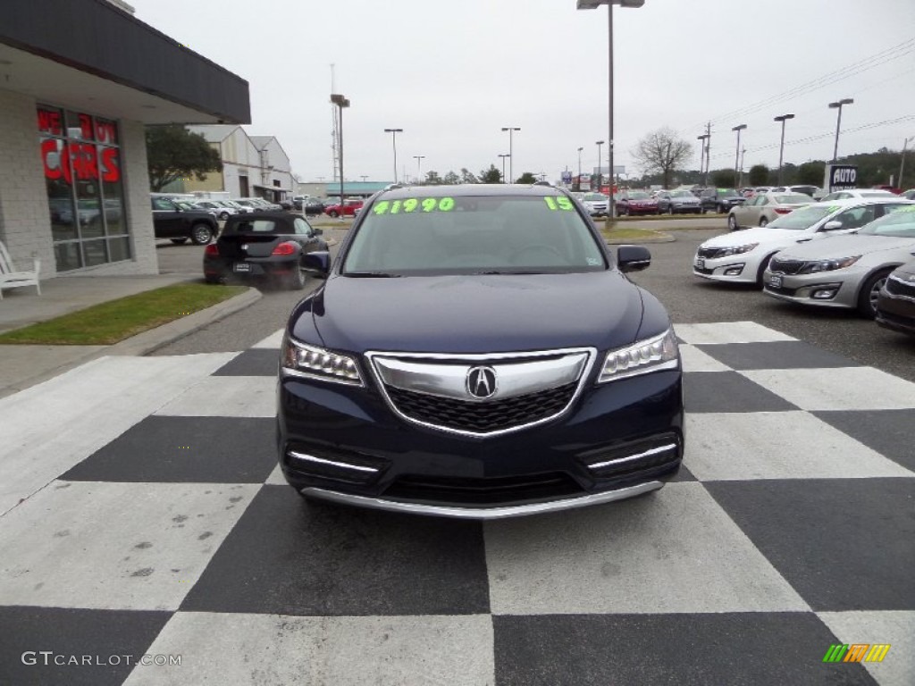 2015 MDX SH-AWD Technology - Fathom Blue Pearl / Graystone photo #2