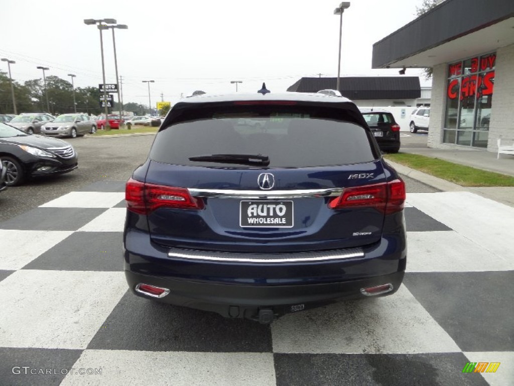 2015 MDX SH-AWD Technology - Fathom Blue Pearl / Graystone photo #4