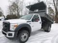 Oxford White - F550 Super Duty XL Regular Cab 4x4 Dump Truck Photo No. 4