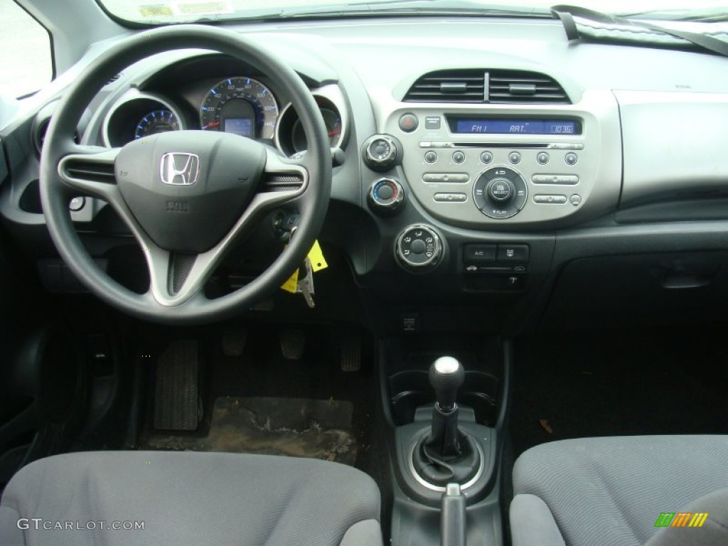 2010 Honda Fit Standard Fit Model Gray Dashboard Photo #100690025