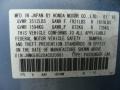 B549M: Tidewater Blue Metallic 2010 Honda Fit Standard Fit Model Color Code