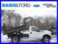 Oxford White 2015 Ford F350 Super Duty XL Regular Cab 4x4 Dump Truck