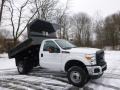 Oxford White - F350 Super Duty XL Regular Cab 4x4 Dump Truck Photo No. 2