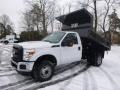 Oxford White - F350 Super Duty XL Regular Cab 4x4 Dump Truck Photo No. 4