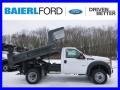 Oxford White 2015 Ford F550 Super Duty XL Regular Cab 4x4 Dump Truck