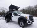 Oxford White - F550 Super Duty XL Regular Cab 4x4 Dump Truck Photo No. 2