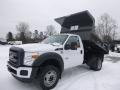 Oxford White - F550 Super Duty XL Regular Cab 4x4 Dump Truck Photo No. 4