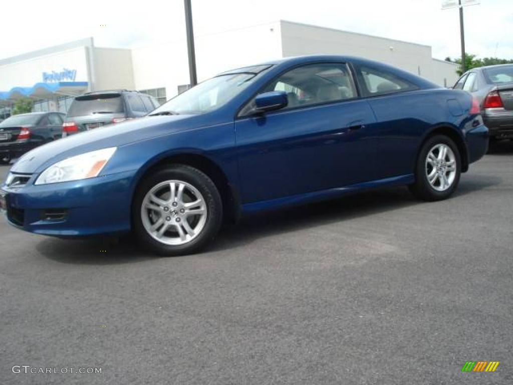 2006 Accord EX-L Coupe - Sapphire Blue Pearl / Ivory photo #2