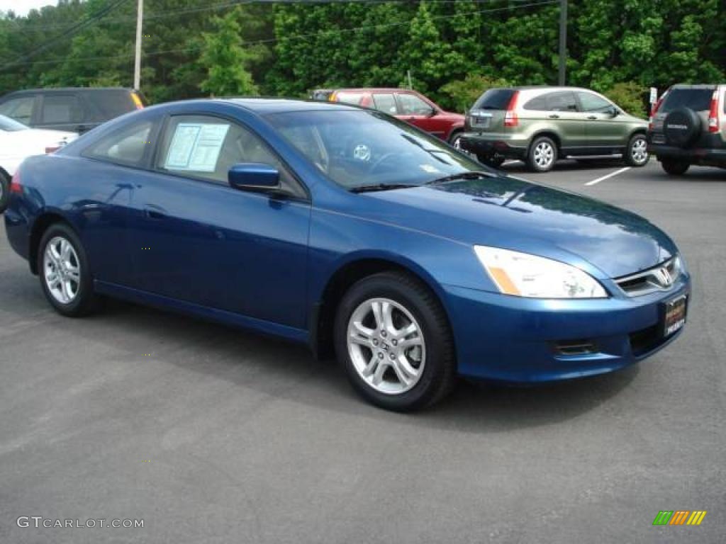 2006 Accord EX-L Coupe - Sapphire Blue Pearl / Ivory photo #8