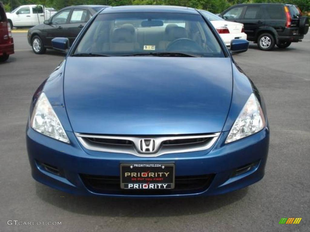 2006 Accord EX-L Coupe - Sapphire Blue Pearl / Ivory photo #9
