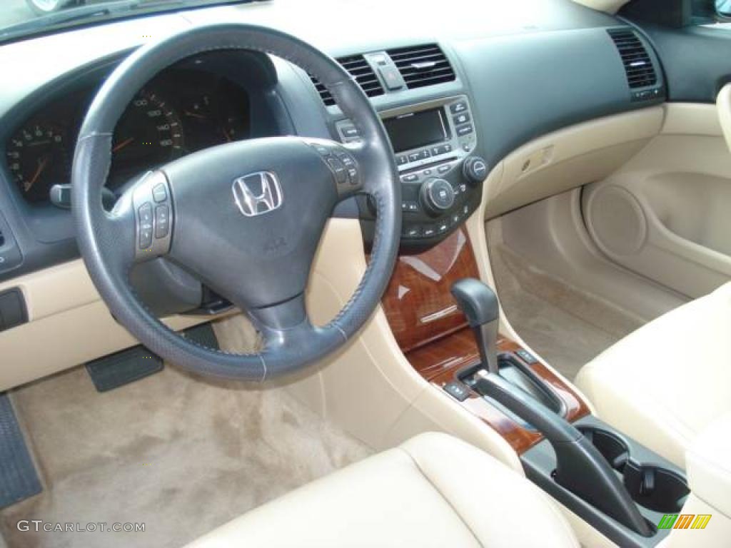 2006 Accord EX-L Coupe - Sapphire Blue Pearl / Ivory photo #13