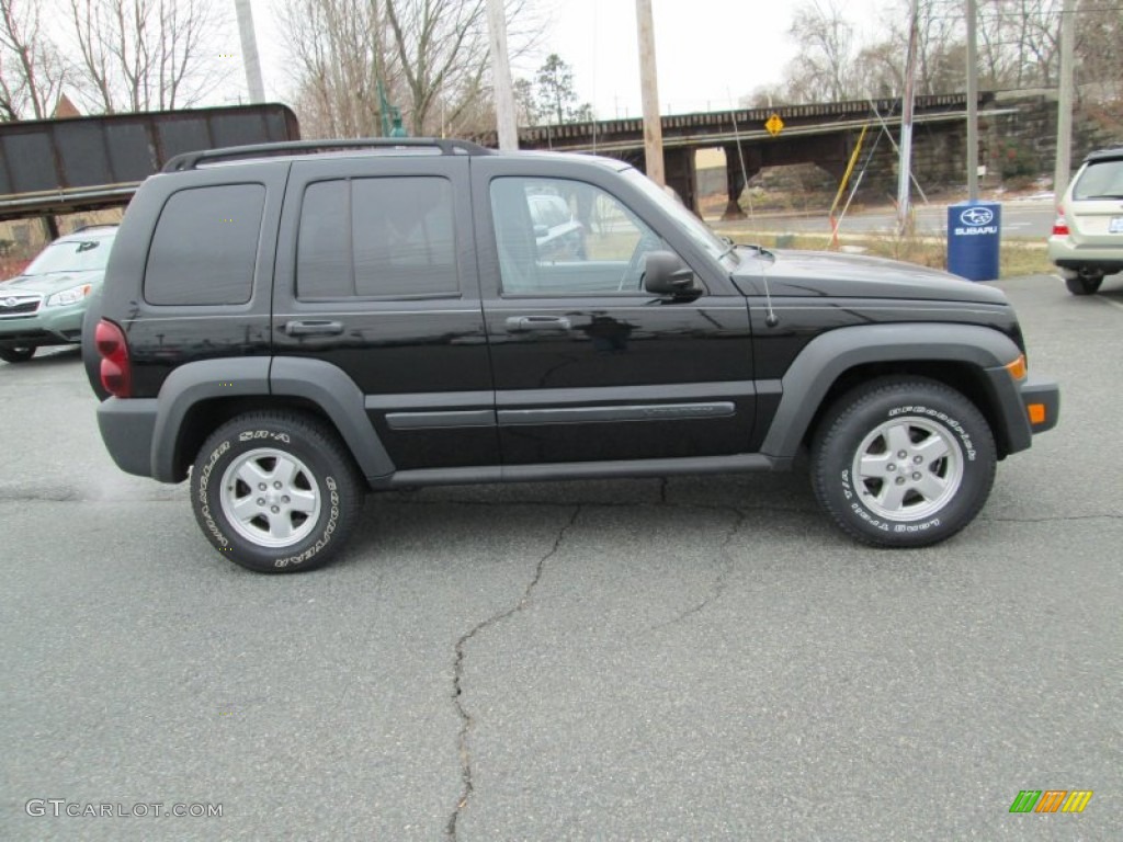 2006 Liberty Sport 4x4 - Black / Medium Slate Gray photo #5
