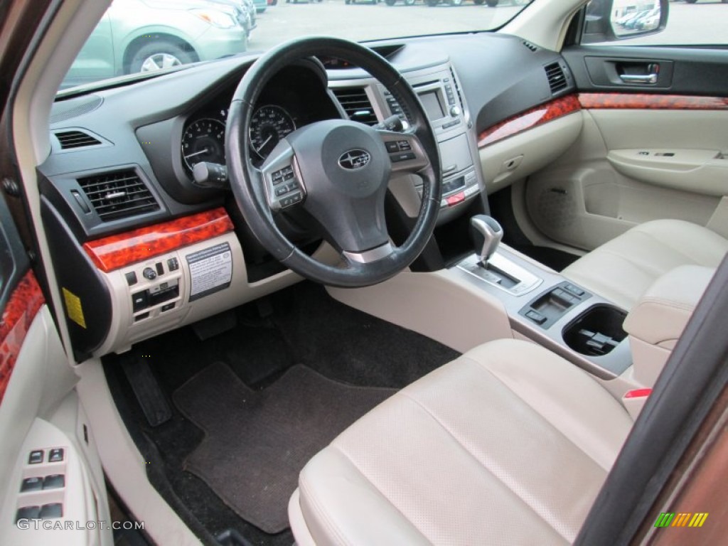 Warm Ivory Interior 2012 Subaru Outback 3.6R Limited Photo #100693337