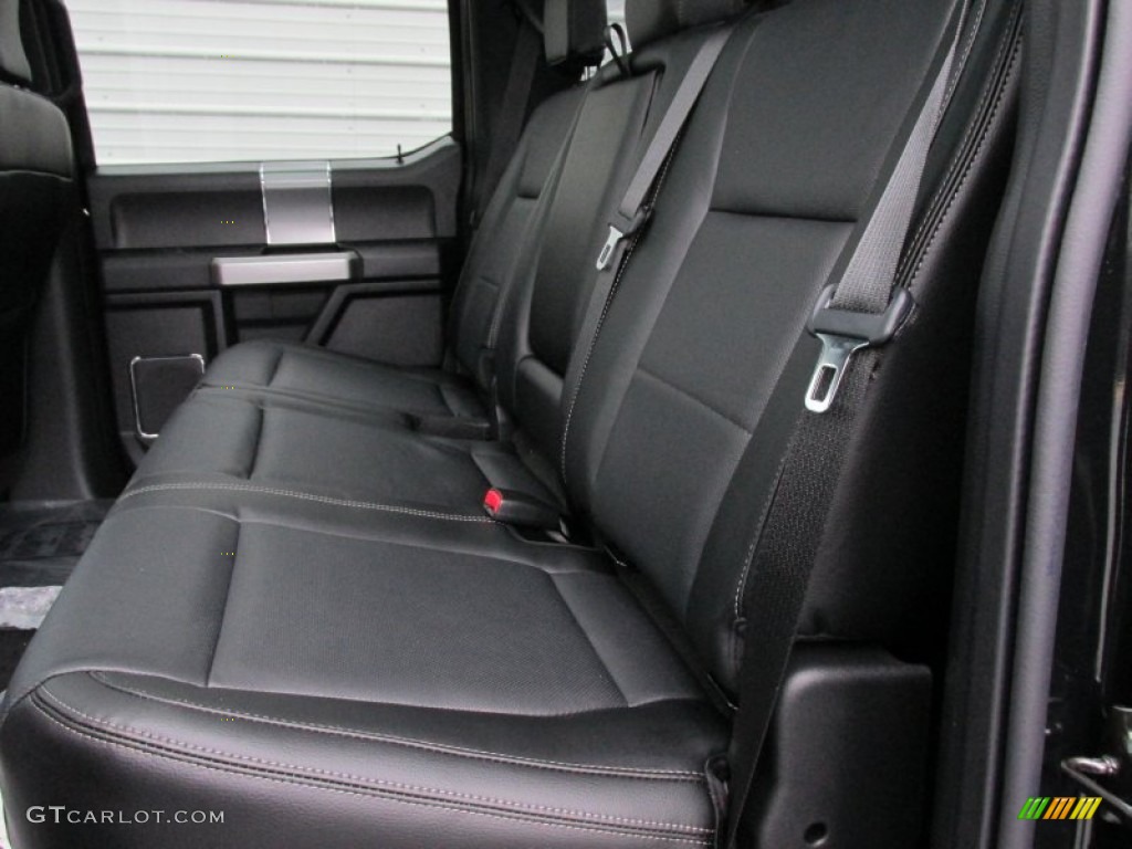 2015 Ford F150 Lariat SuperCrew 4x4 Rear Seat Photo #100694075