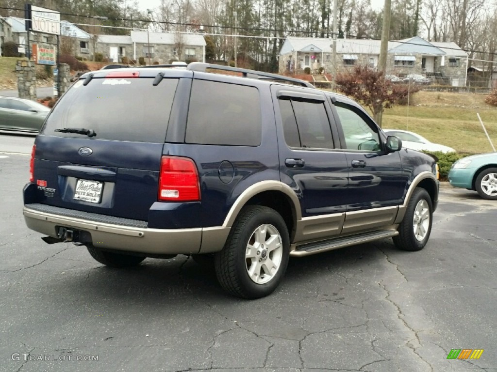 2003 Explorer Eddie Bauer 4x4 - True Blue Metallic / Medium Parchment Beige photo #5