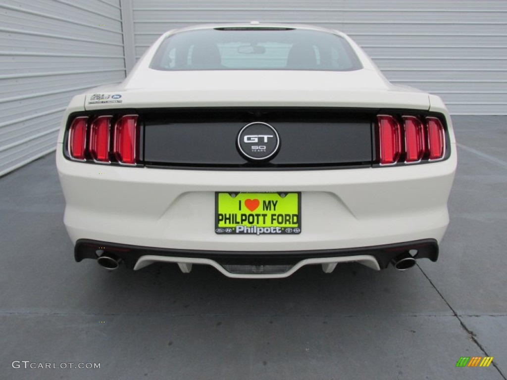 2015 Mustang 50th Anniversary GT Coupe - 50th Anniversary Wimbledon White / 50th Anniversary Cashmere photo #5