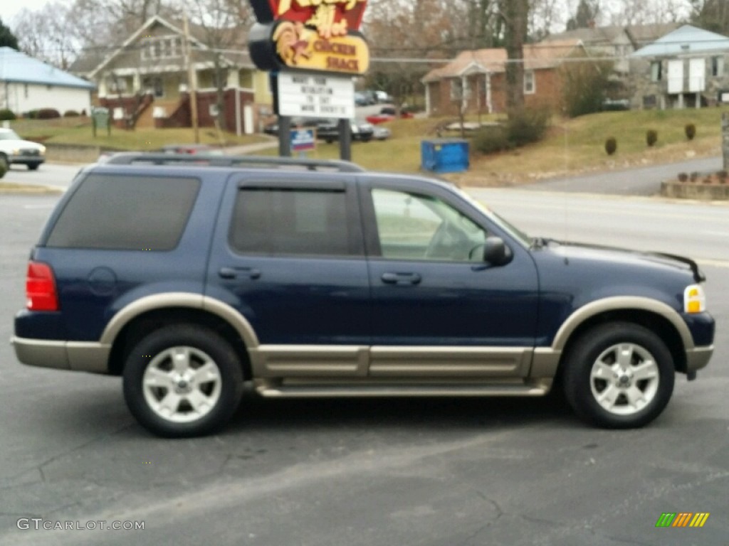 2003 Explorer Eddie Bauer 4x4 - True Blue Metallic / Medium Parchment Beige photo #6