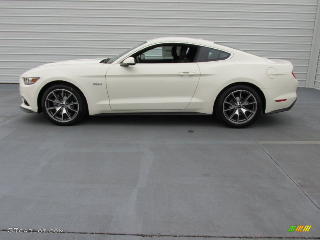 2015 Mustang 50th Anniversary GT Coupe - 50th Anniversary Wimbledon White / 50th Anniversary Cashmere photo #6