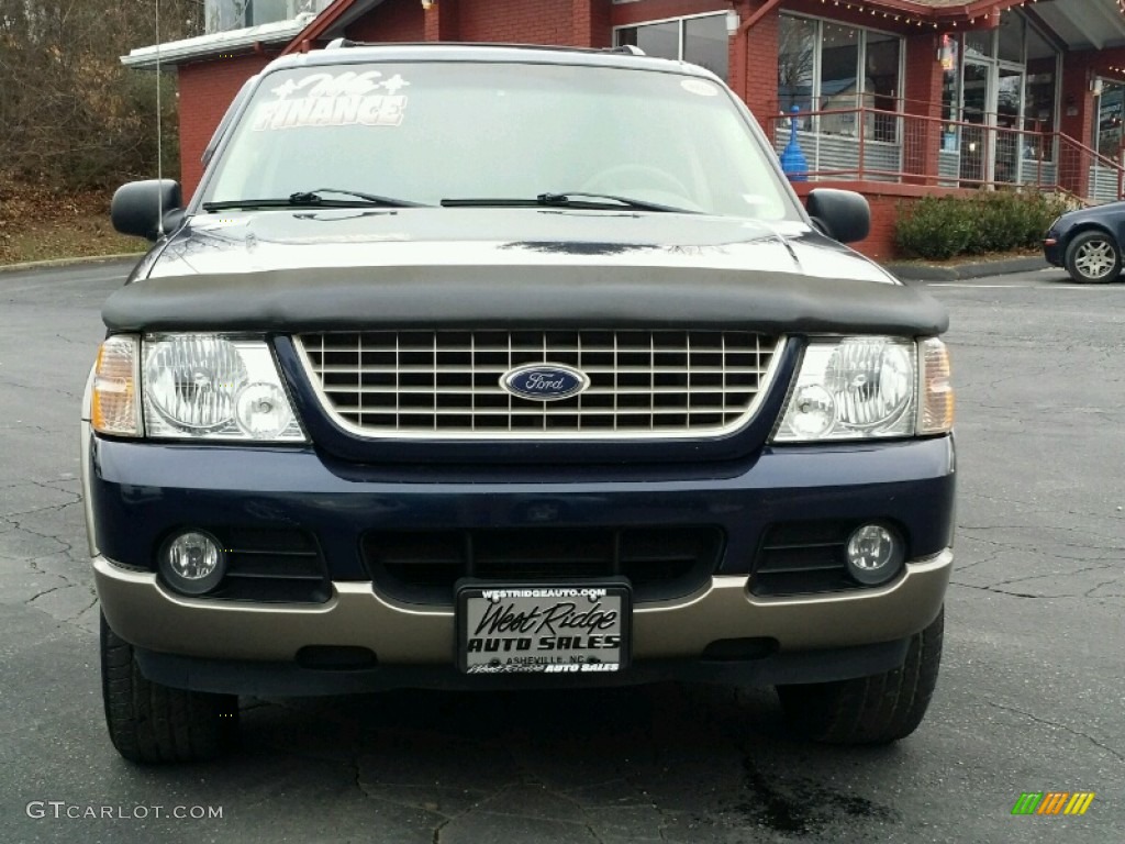 2003 Explorer Eddie Bauer 4x4 - True Blue Metallic / Medium Parchment Beige photo #9