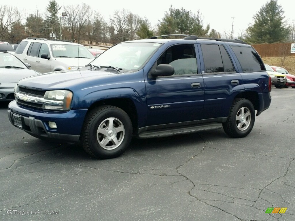 2003 TrailBlazer LT 4x4 - Indigo Blue Metallic / Medium Oak photo #2