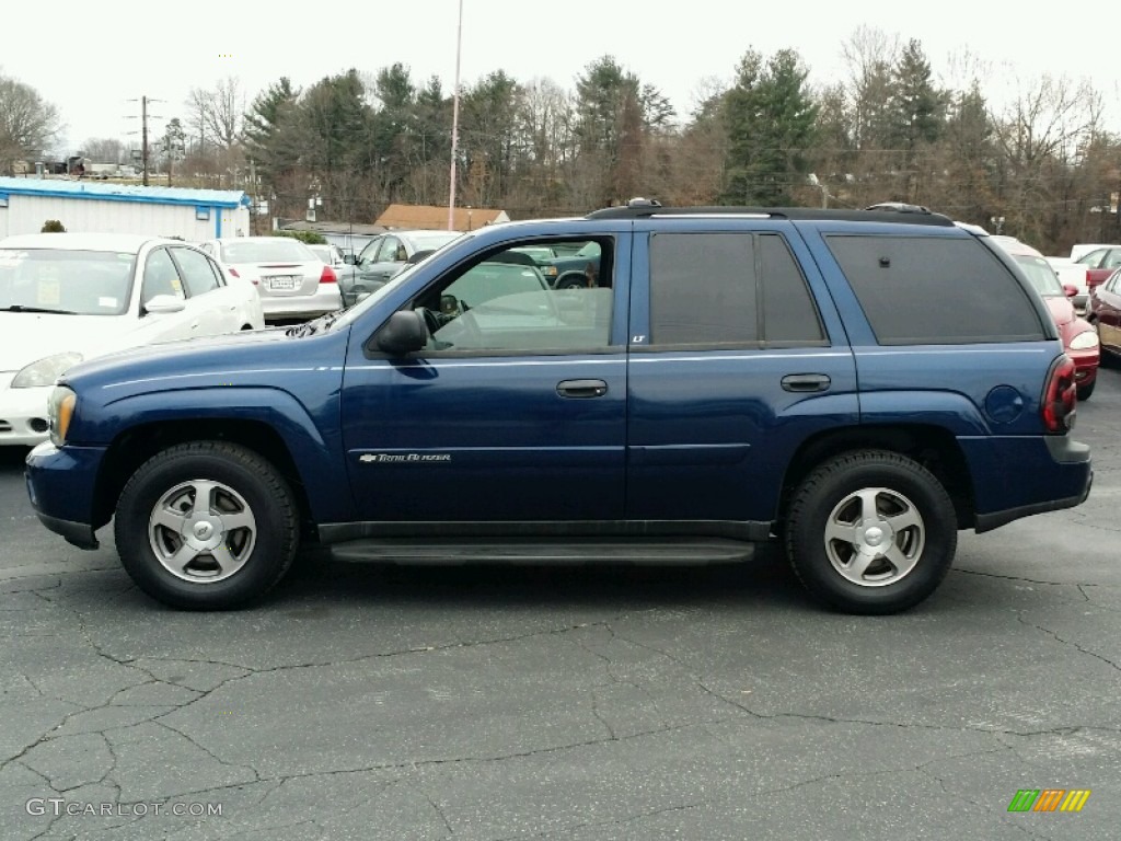 2003 TrailBlazer LT 4x4 - Indigo Blue Metallic / Medium Oak photo #3