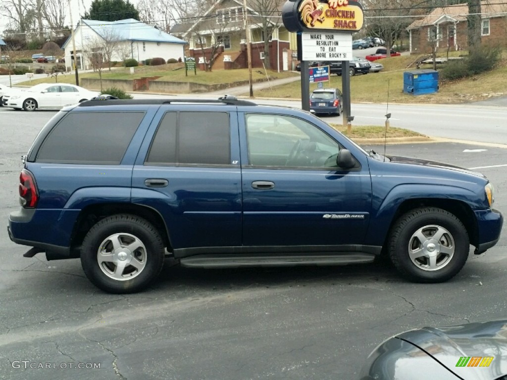 2003 TrailBlazer LT 4x4 - Indigo Blue Metallic / Medium Oak photo #7
