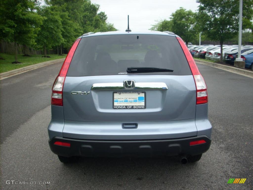 2008 CR-V EX-L 4WD - Glacier Blue Metallic / Gray photo #4