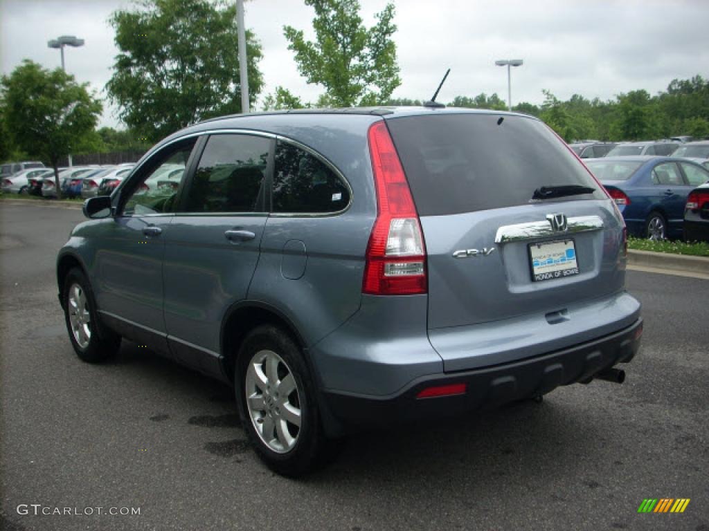 2008 CR-V EX-L 4WD - Glacier Blue Metallic / Gray photo #5