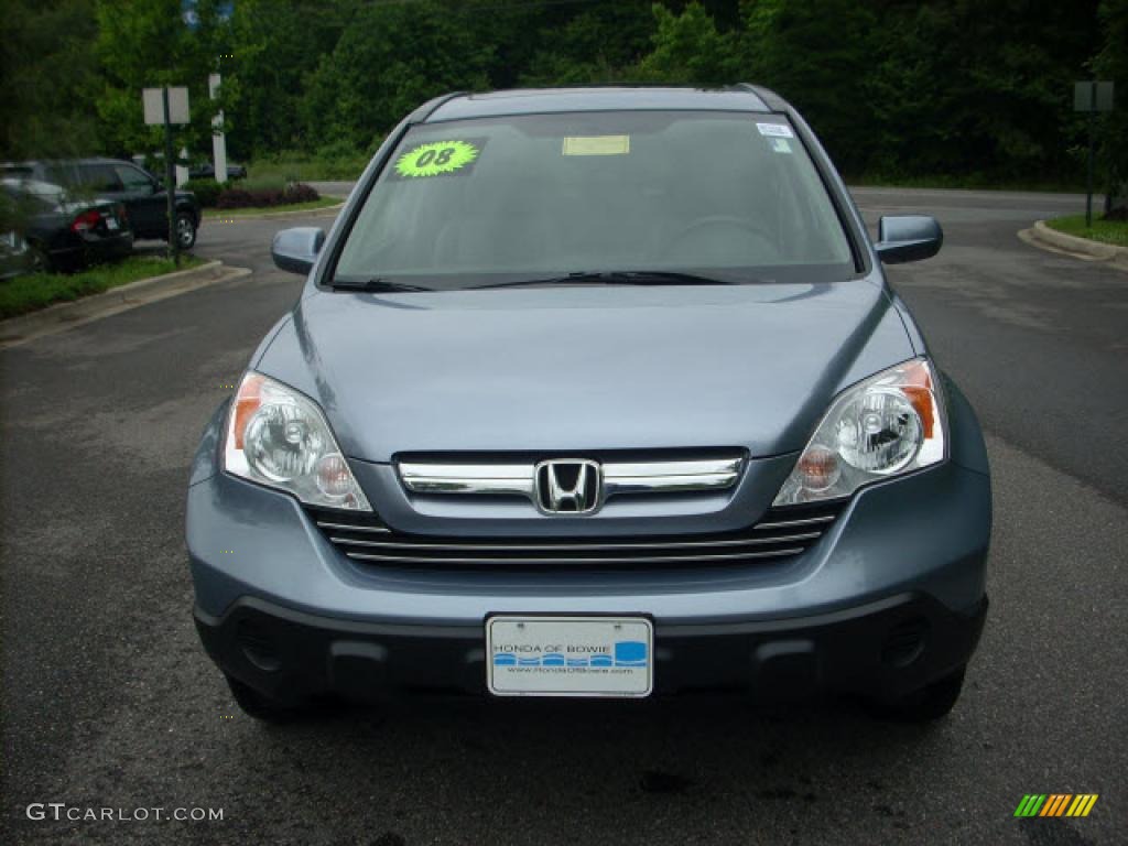 2008 CR-V EX-L 4WD - Glacier Blue Metallic / Gray photo #8