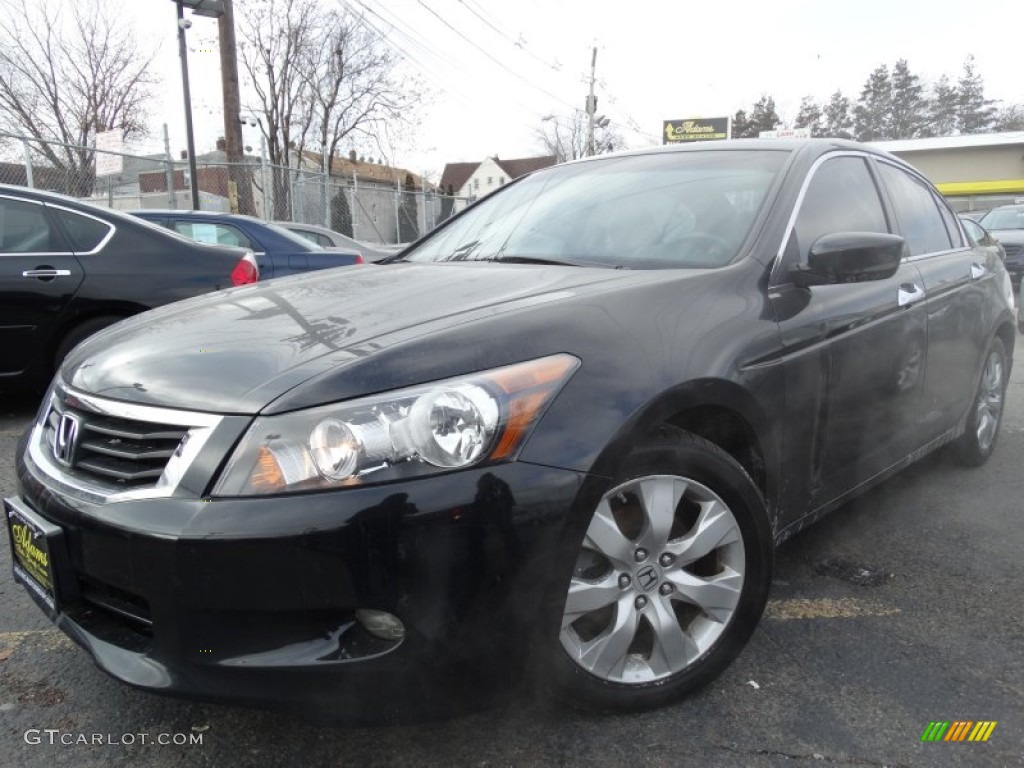 2008 Accord EX V6 Sedan - Nighthawk Black Pearl / Black photo #1